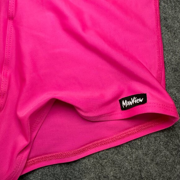 ManView Men’s Swim Trunks – Size XL – Bright Pink - Picture 4 of 10